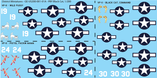 PBY Black Cat, 1/200 Decals