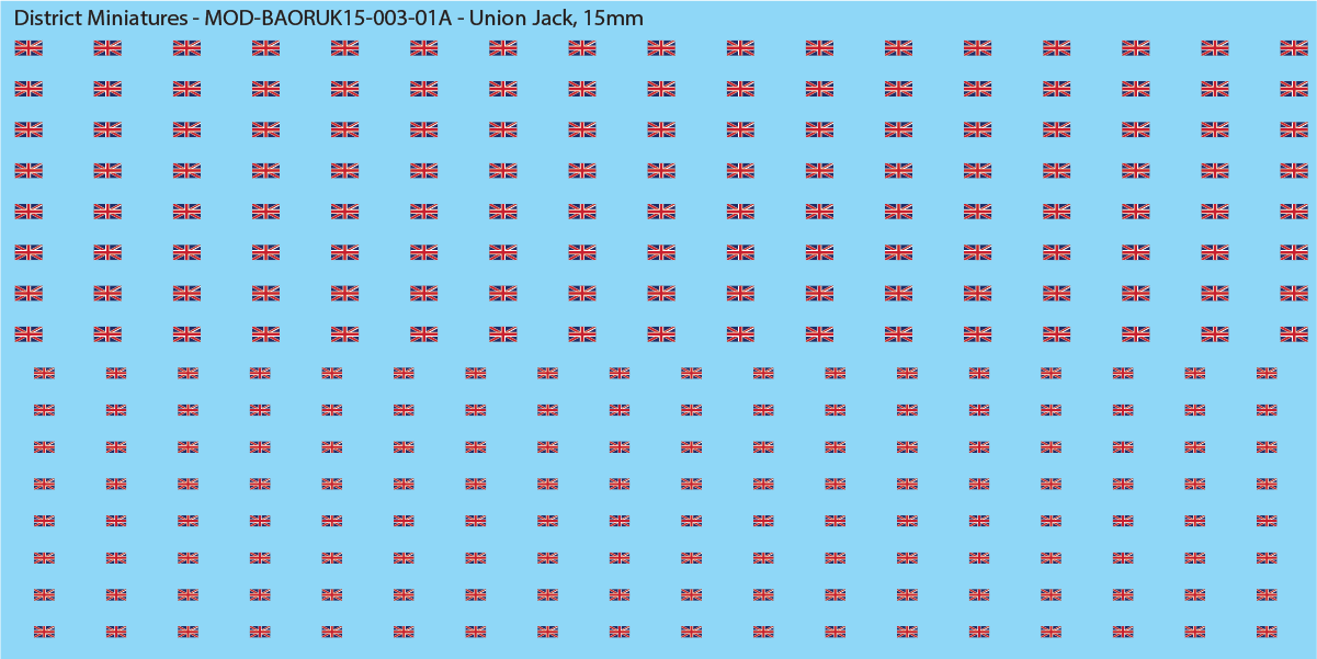 UK BAOR - Union Jack, 15mm
