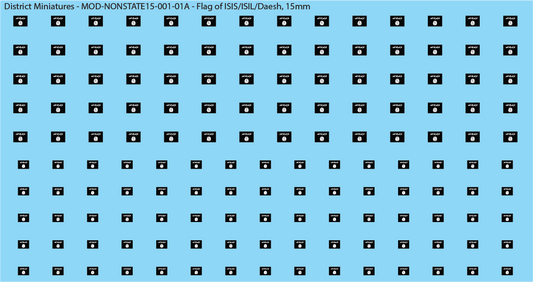 Flag of ISIS/ISIL/Daesh, 15mm