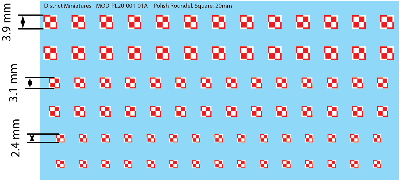 Polish Roundels (Multiple Options), 20mm