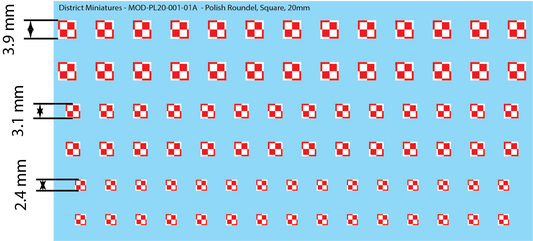 Polish Roundels (Multiple Options), 20mm