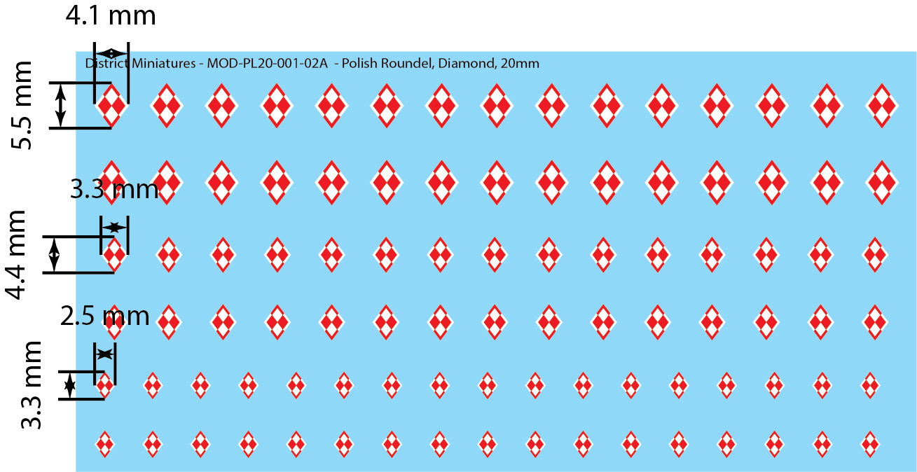 Polish Roundels (Multiple Options), 20mm