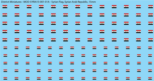 Syrian Flags (Multiple Variants), 15mm