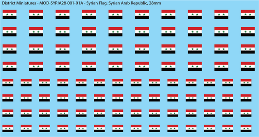 Syrian Flags (Multiple Variants), 28mm