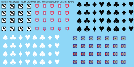 Modern British - British Tank Unit Markings, 20mm