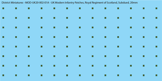 UK Modern Infantry Unit Patches (Multiple Options), 20mm