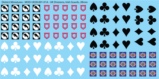 Modern British - British Tank Unit Markings, 28mm