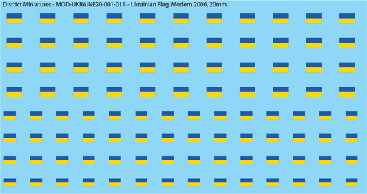 Ukrainian Flags (Multiple Variants), 20mm