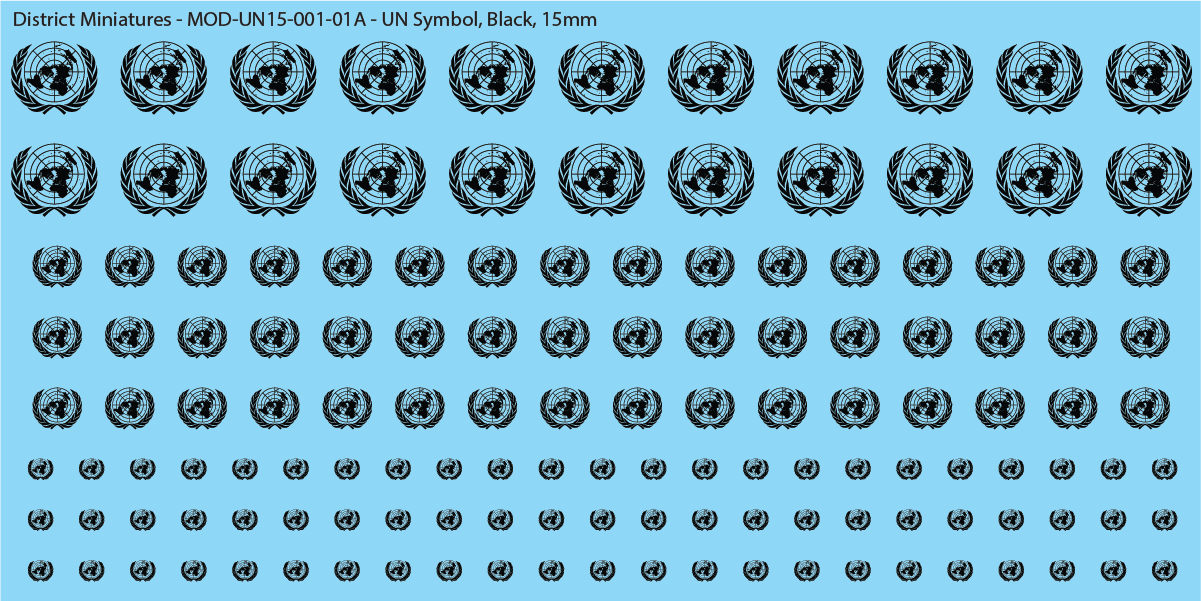 United Nations Emblem, 15mm