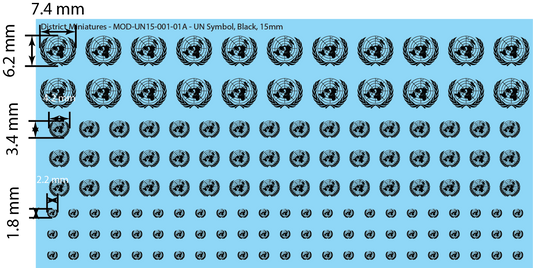 United Nations Emblem, 15mm
