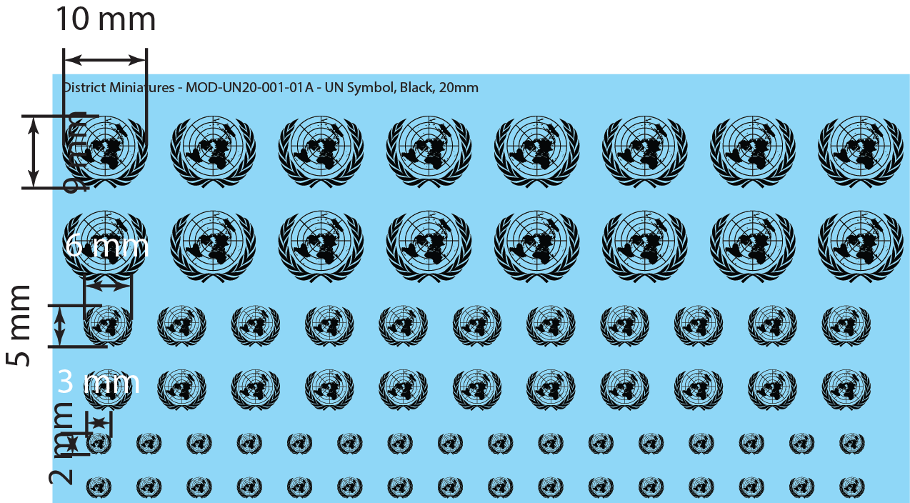United Nations Emblem, 20mm