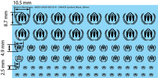 United Nations UNHCR Symbol, 20mm