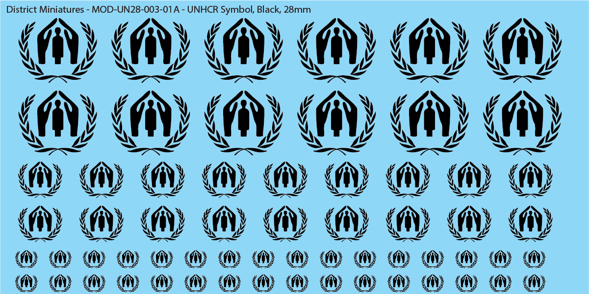 United Nations UNHCR Symbol, 28mm