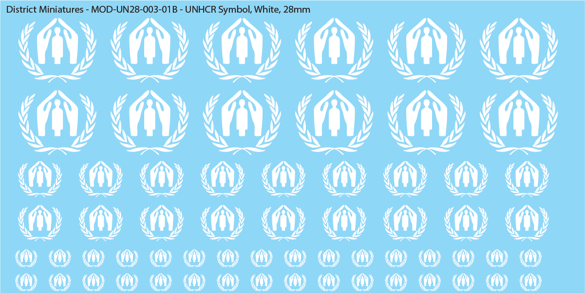 United Nations UNHCR Symbol, 28mm