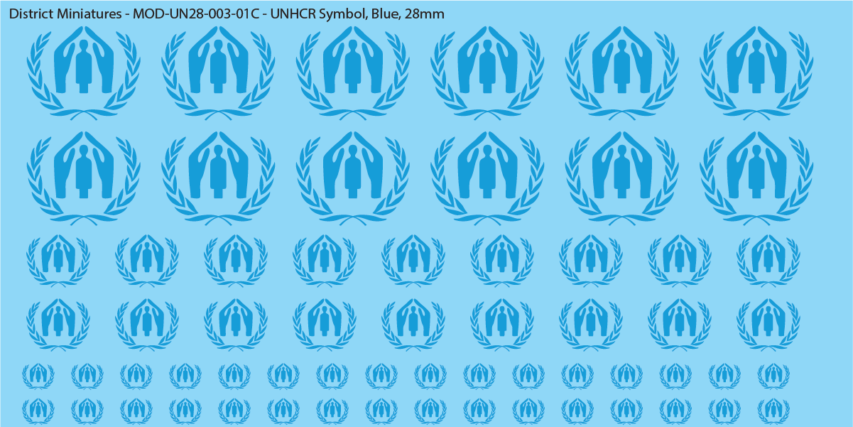 United Nations UNHCR Symbol, 28mm