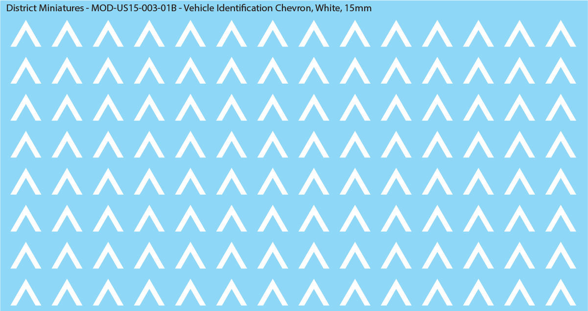 Vehicle Identification Chevron, 15mm