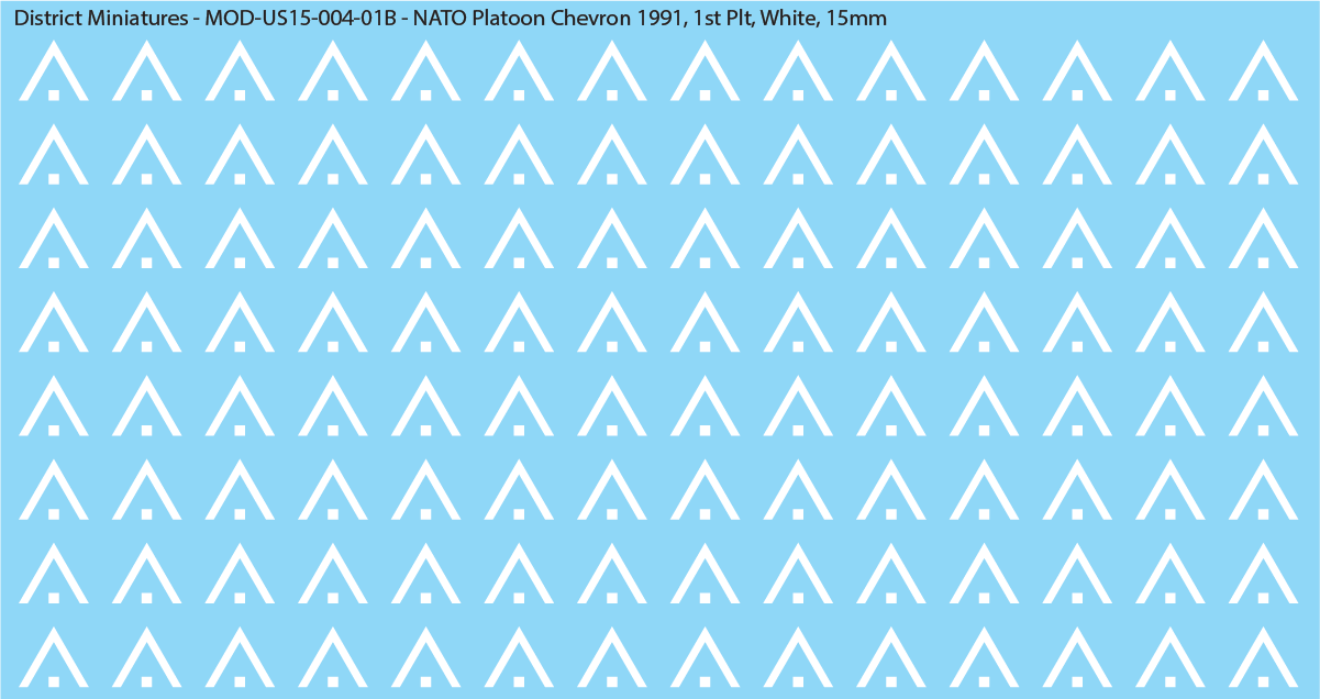 NATO Platoon Chevron 1991, 15mm