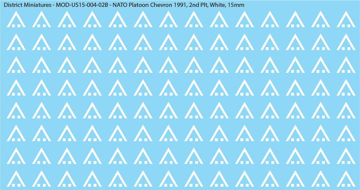 NATO Platoon Chevron 1991, 15mm