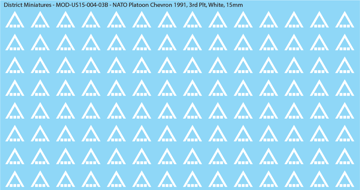 NATO Platoon Chevron 1991, 15mm