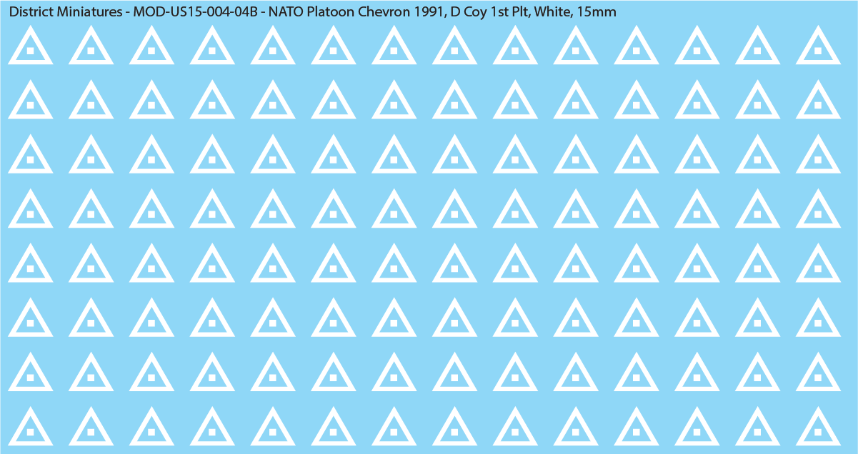 NATO Platoon Chevron 1991, 15mm