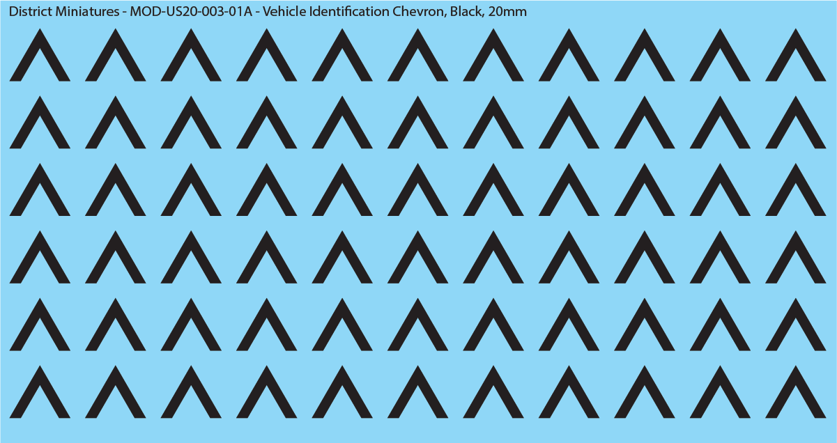 Vehicle Identification Chevron, 20mm