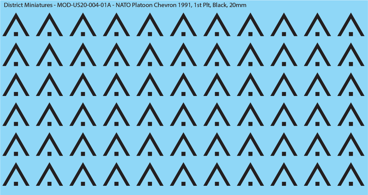 NATO Platoon Chevron 1991, 20mm