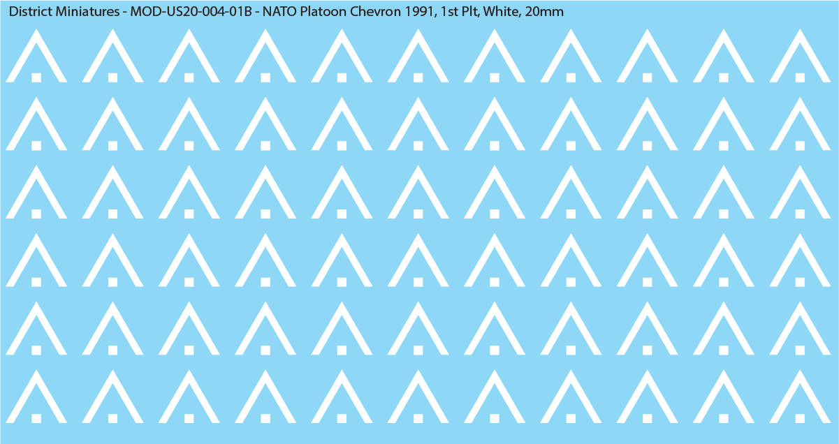 NATO Platoon Chevron 1991, 20mm