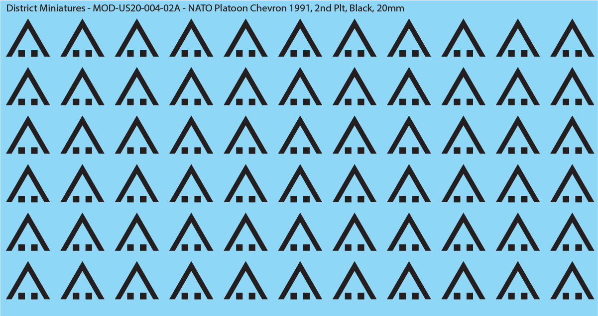 NATO Platoon Chevron 1991, 20mm