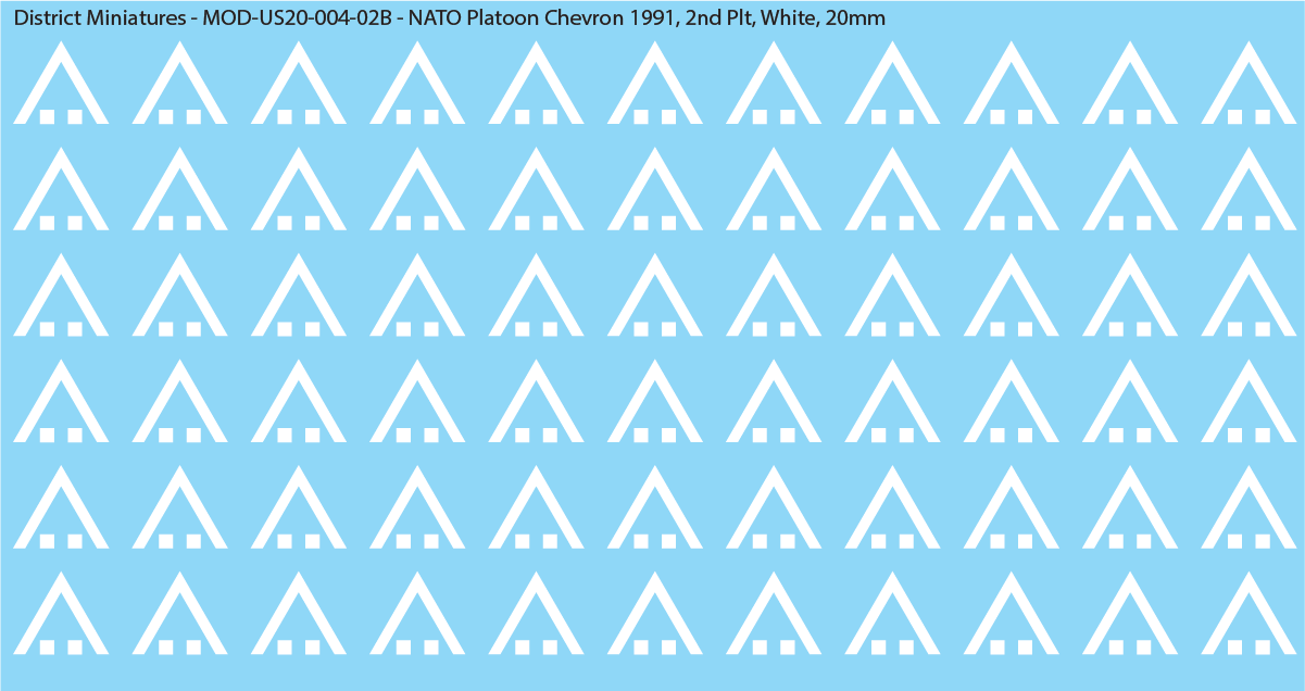 NATO Platoon Chevron 1991, 20mm