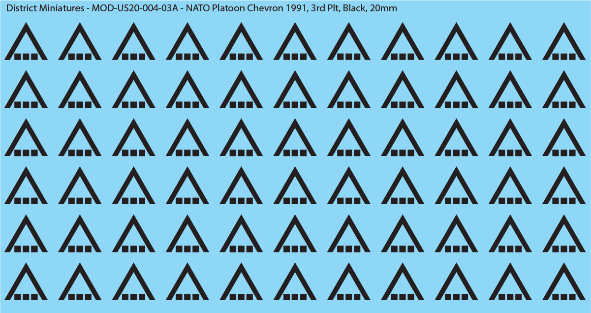 NATO Platoon Chevron 1991, 20mm