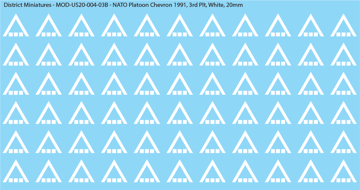 NATO Platoon Chevron 1991, 20mm