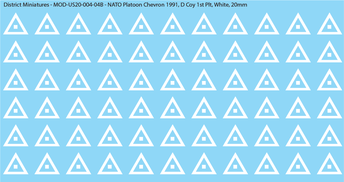 NATO Platoon Chevron 1991, 20mm