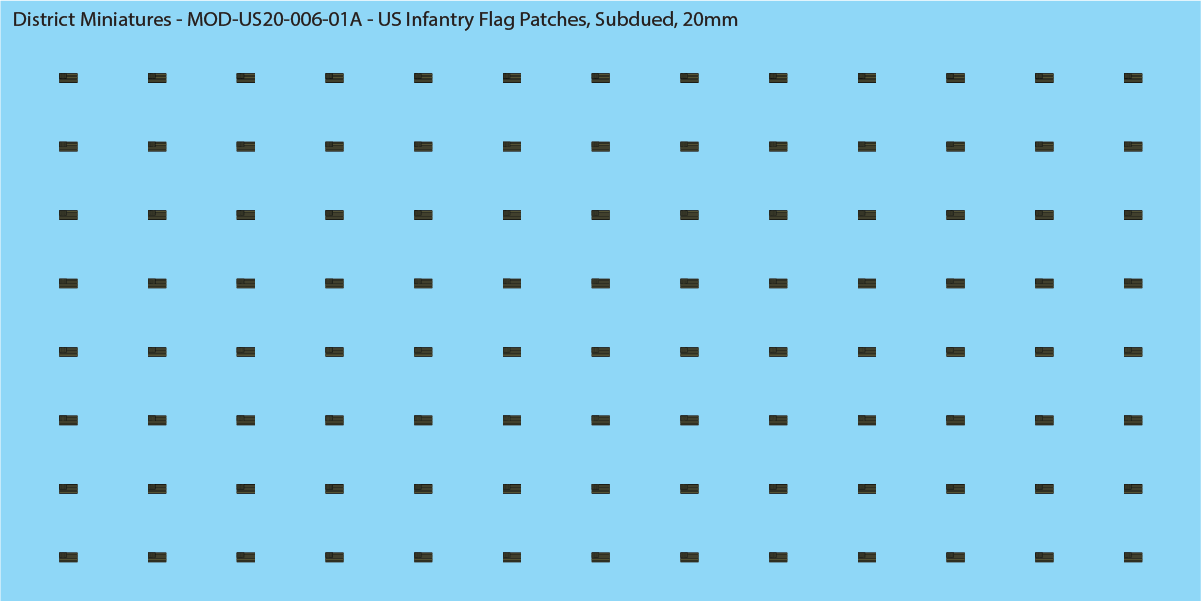 US Modern Infantry Flag Patches (Multiple Options), 20mm