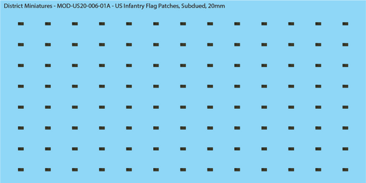 US Modern Infantry Flag Patches (Multiple Options), 20mm