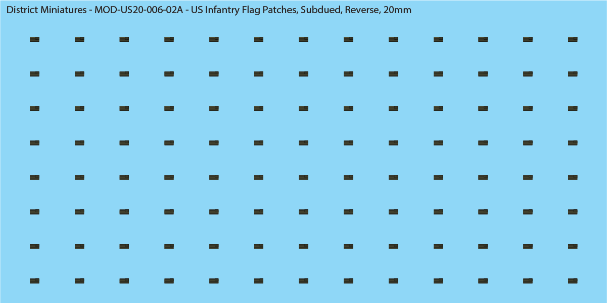 US Modern Infantry Flag Patches (Multiple Options), 20mm