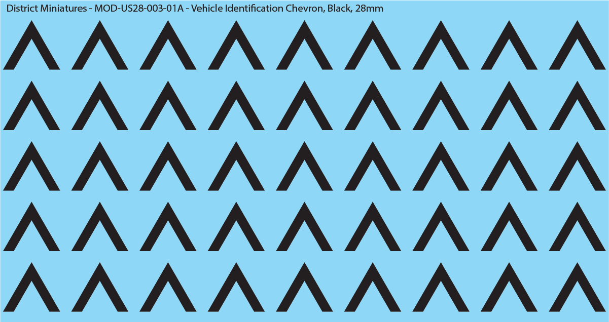 Vehicle Identification Chevron, 28mm