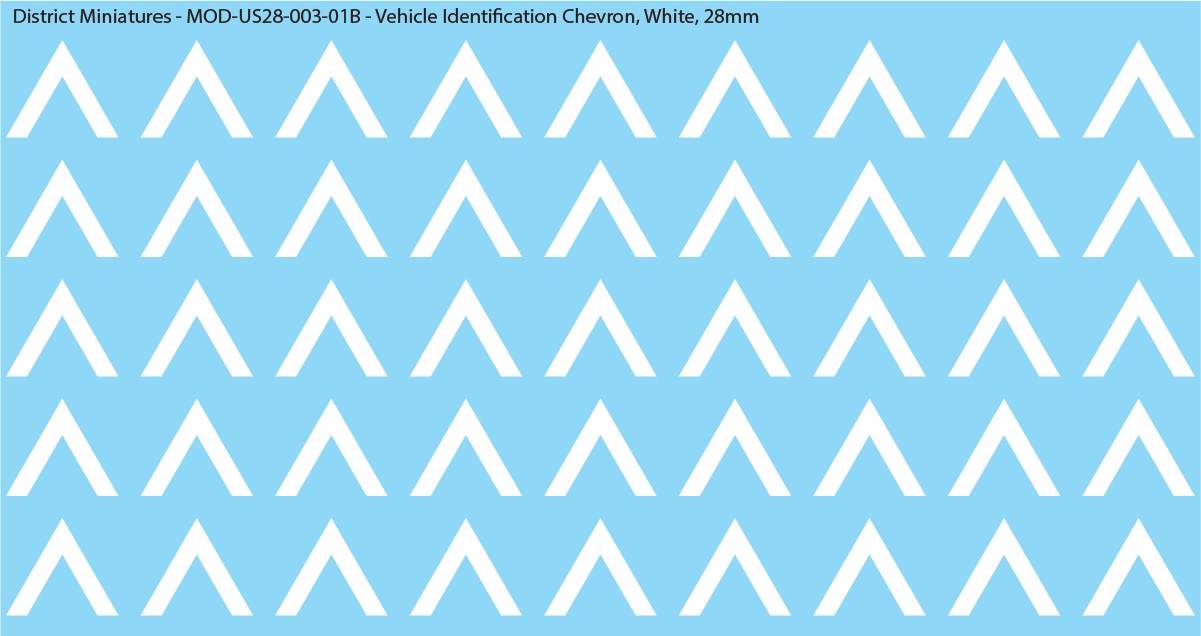 Vehicle Identification Chevron, 28mm