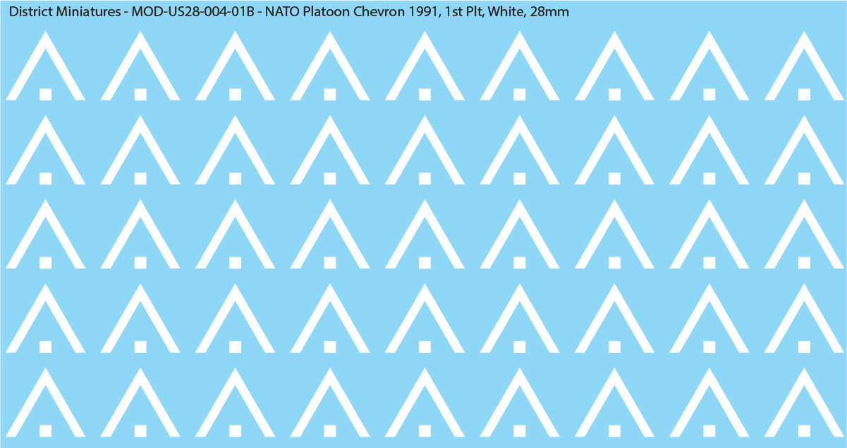 NATO Platoon Chevron 1991, 28mm