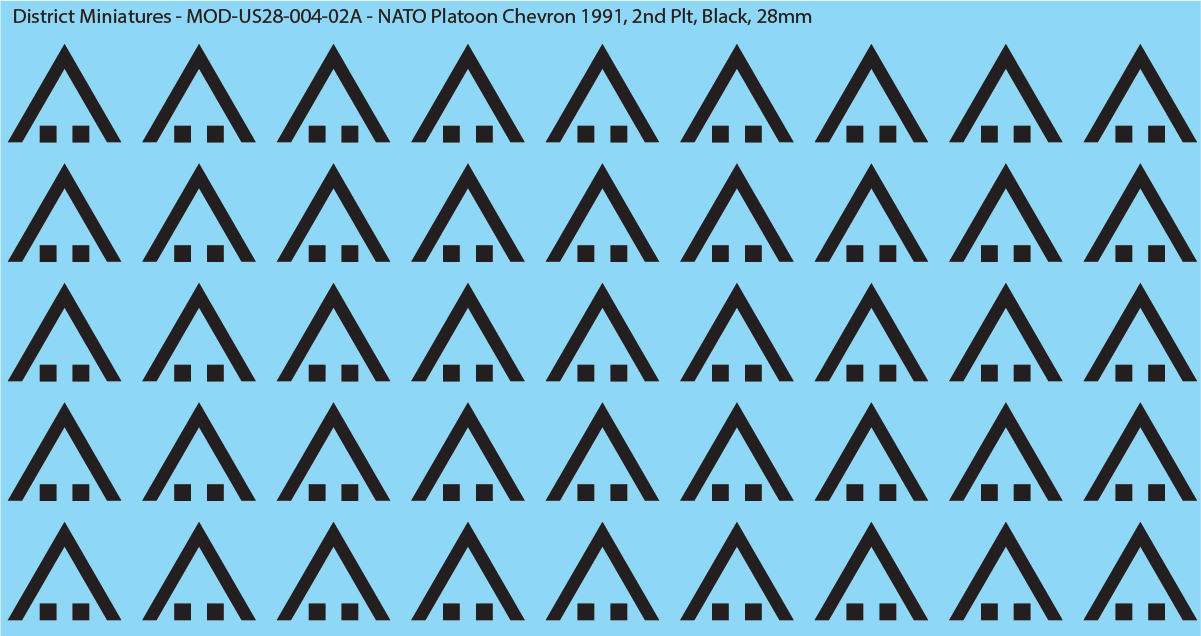 NATO Platoon Chevron 1991, 28mm