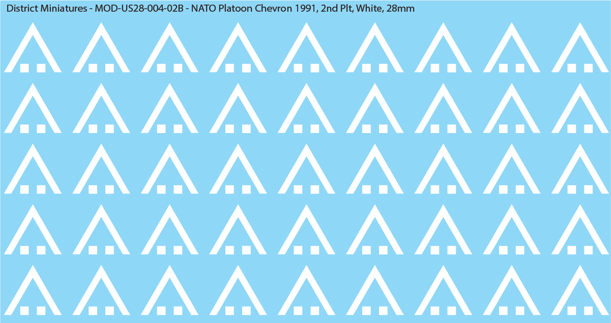 NATO Platoon Chevron 1991, 28mm