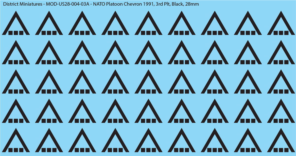 NATO Platoon Chevron 1991, 28mm