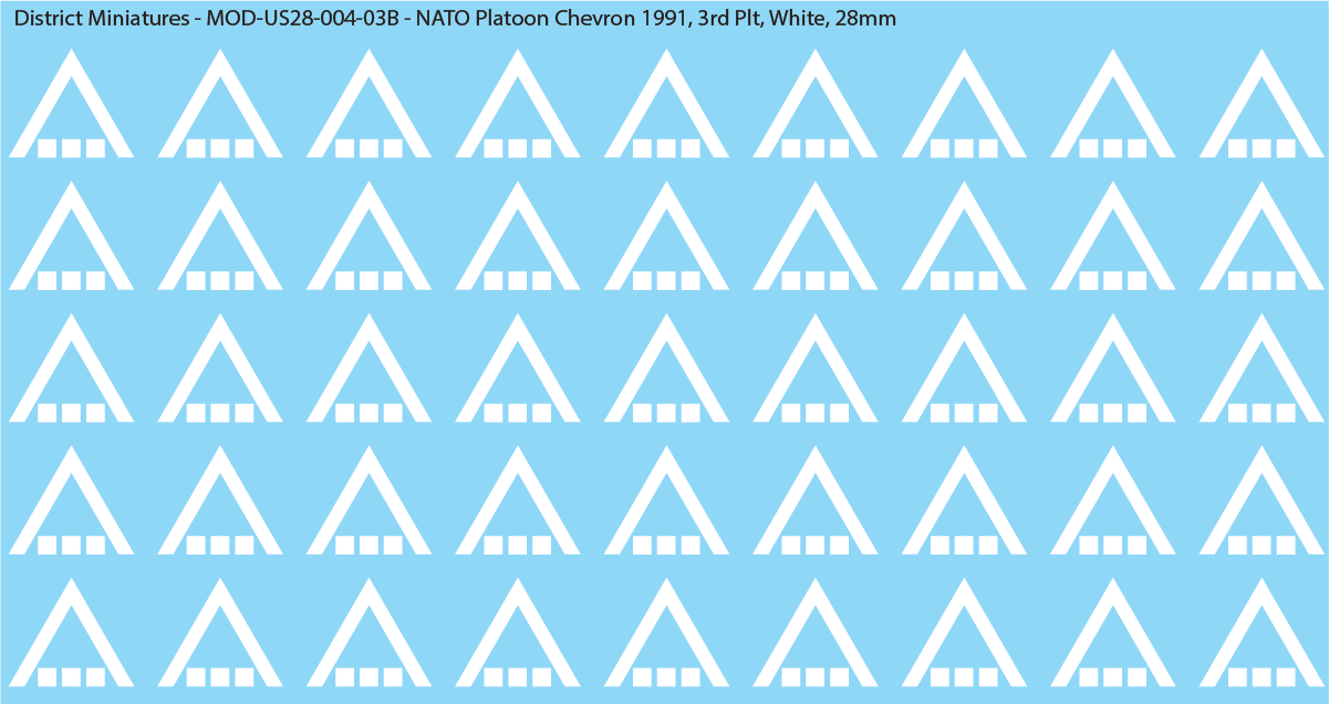 NATO Platoon Chevron 1991, 28mm