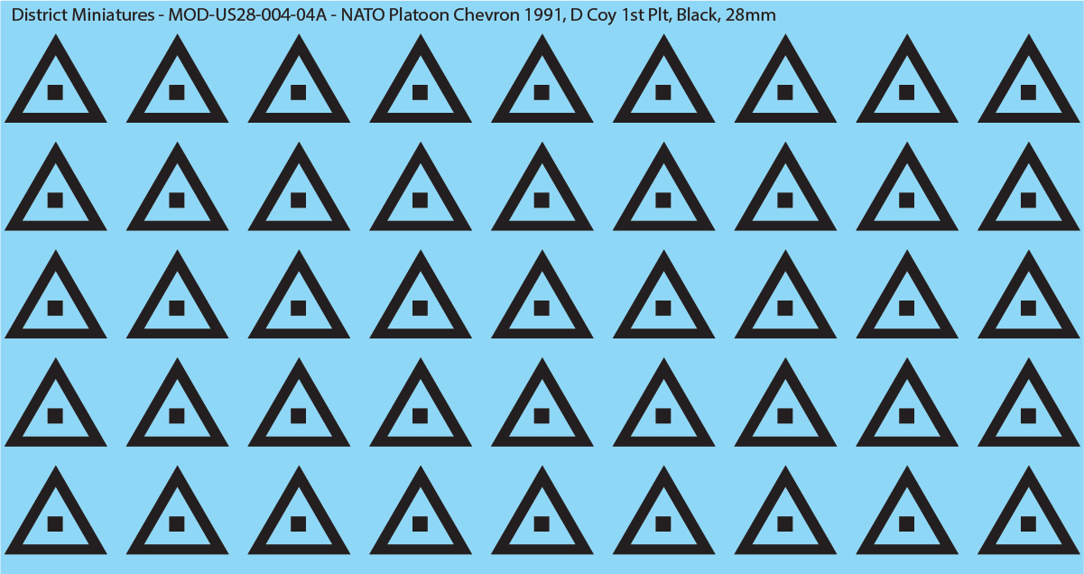 NATO Platoon Chevron 1991, 28mm