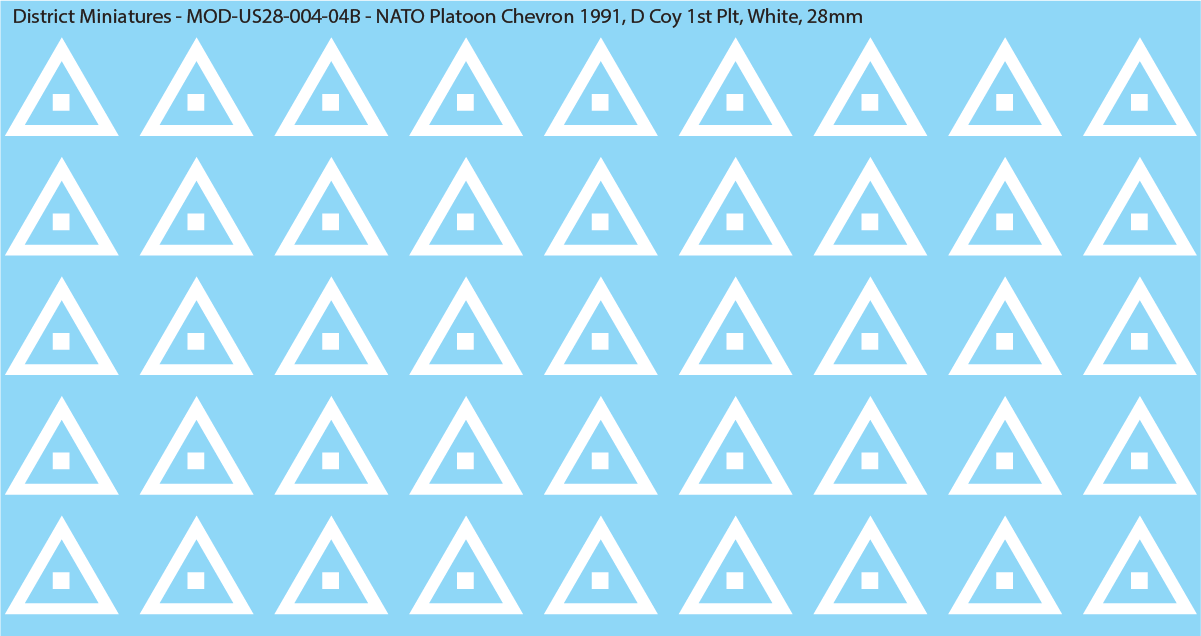 NATO Platoon Chevron 1991, 28mm