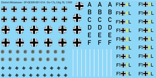 Do-17z, 3.Kg 76, 1/300 Decals