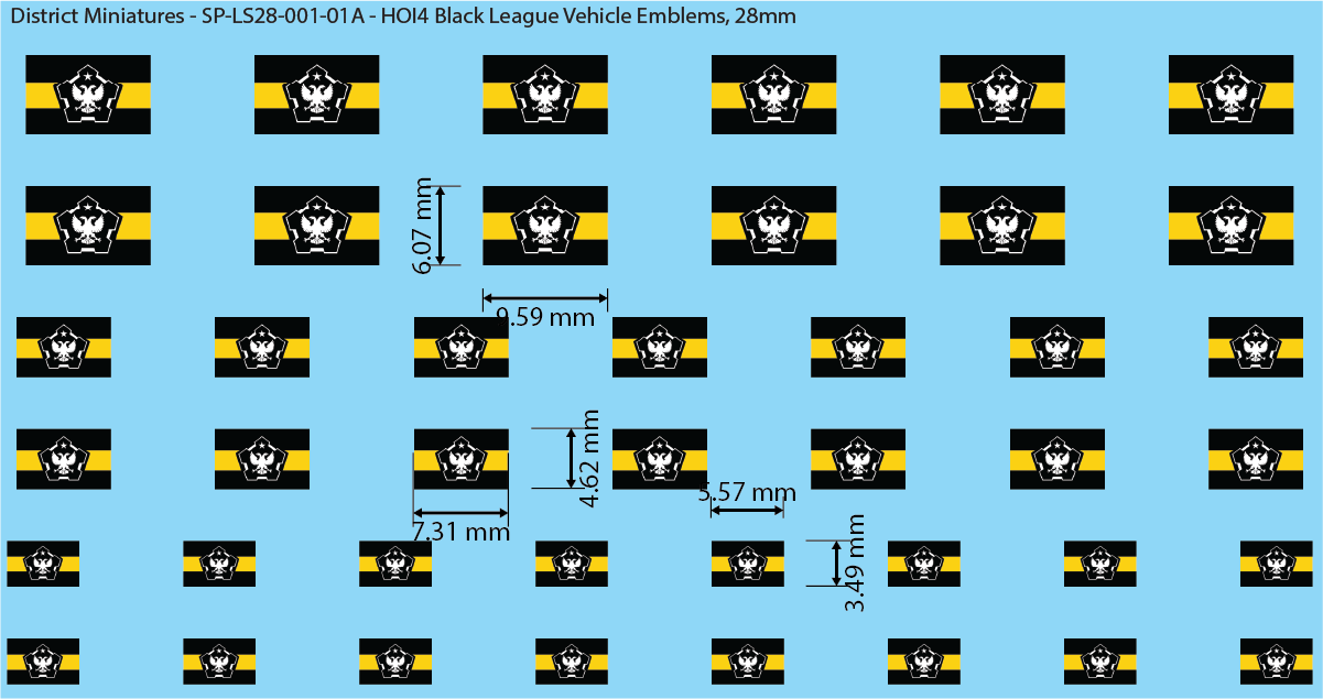 HOI4 Decals (Multiple Options), 28mm