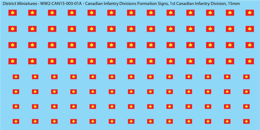 WW2 Canada - Canadian Infantry Divisions Formation Signs (Multiple Options), 15mm