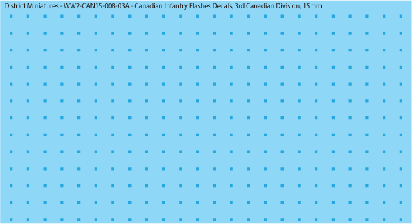 WW2 Canada - Canadian Infantry Flashes Decals (Multiple Options), 15mm Decals