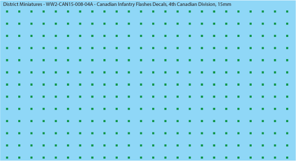 WW2 Canada - Canadian Infantry Flashes Decals (Multiple Options), 15mm Decals