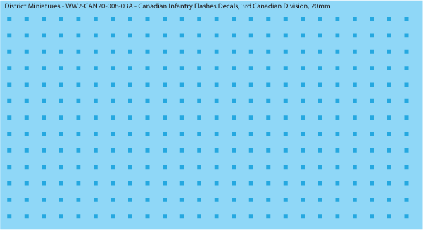 WW2 Canada - Canadian Infantry Flashes Decals (Multiple Options), 20mm Decals